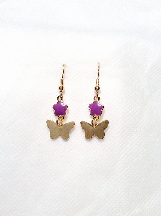 Plain Butterfly Earrings#12-21610
