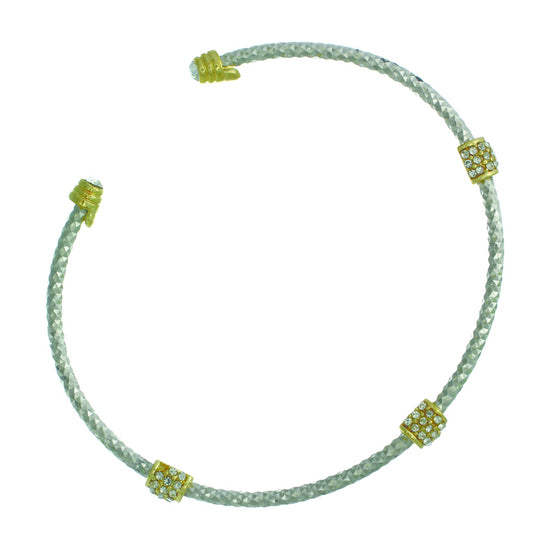 Rondelle Wire Bracelet #12-82421SL