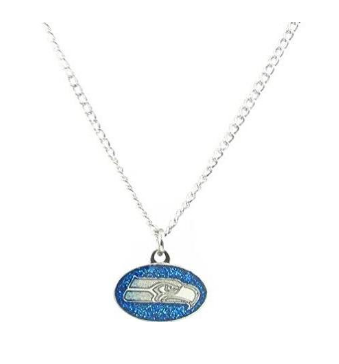Seahawks Sparkly Logo Necklace (Blue) #94-151702