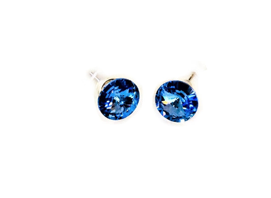 Small Round CRYSTAL STONES EARRING #12-575LSA