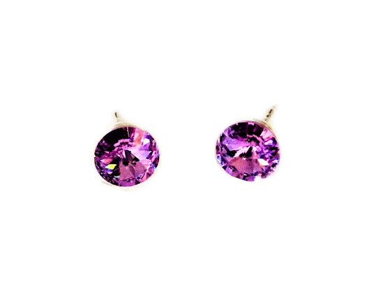 Small Round CRYSTAL STONES EARRING #12-575VI