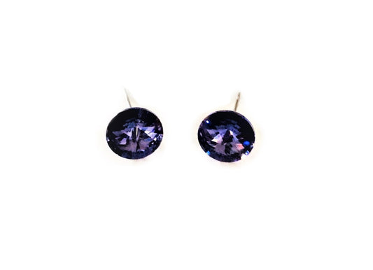 Small Round CRYSTAL STONES EARRING #12-575TZ